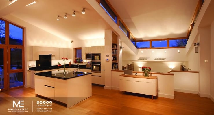 توزيع الإضاءة في المنازل والفلل