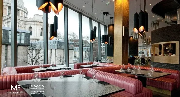 توزيع الإضاءة في المطاعم والمقاهي