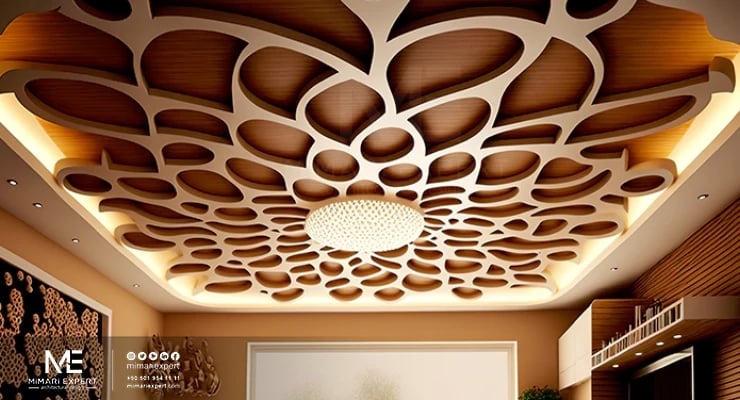 الأسقف المستعارة الخشبية