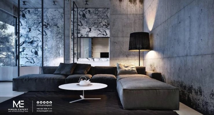 انماط الديكور الداخلي باستخدام الحجر