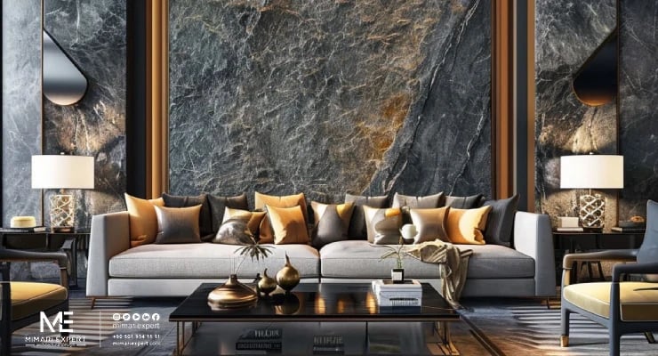 استخدام الحجر بالتصميم الداخلي