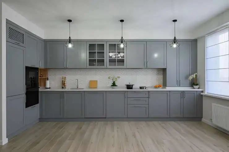 open kitchen concept is good for villas interior