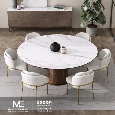 طاولات الطعام الدائرية