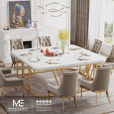 طاولات الطعام المربعة