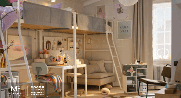 أنماط أثاث غرف الأطفال النمط الاول