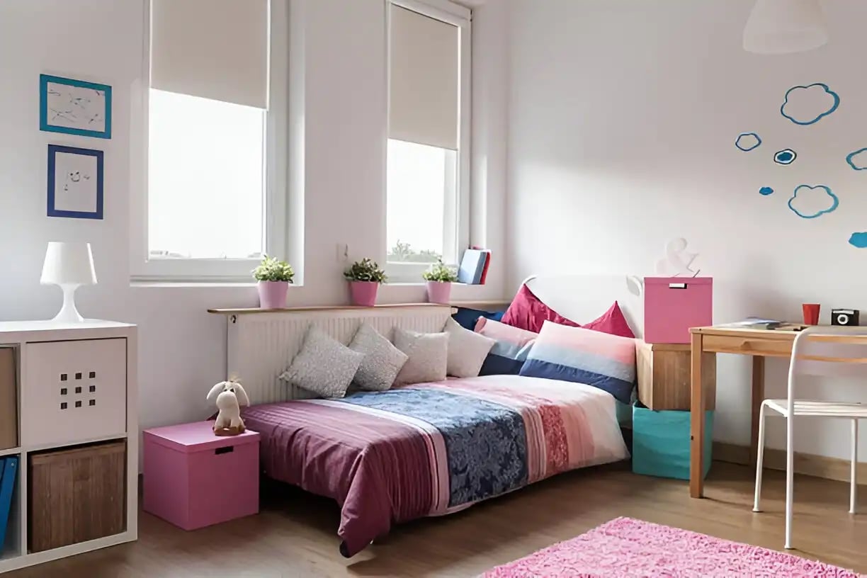 Homely modern room for teenager