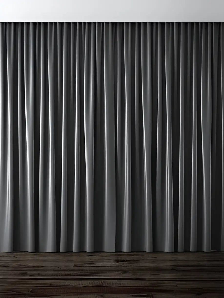 Black curtains