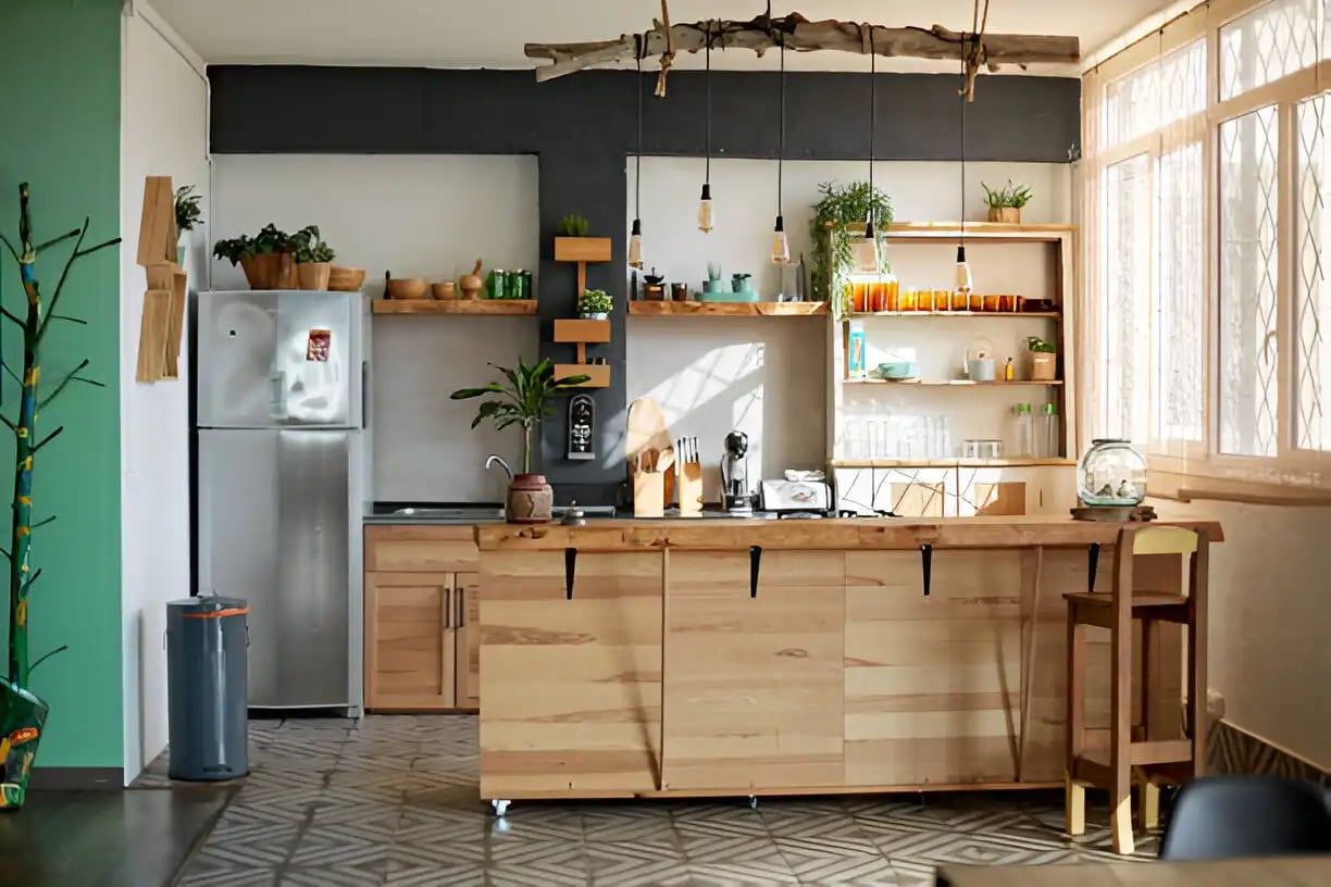 modern rustic kitchen style