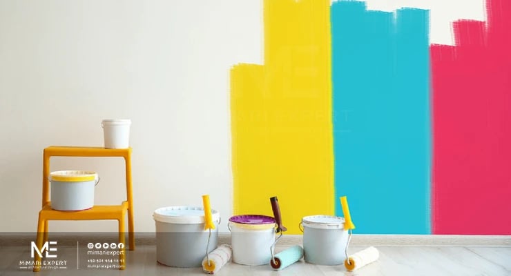 طلاء الجدران بلون جديد