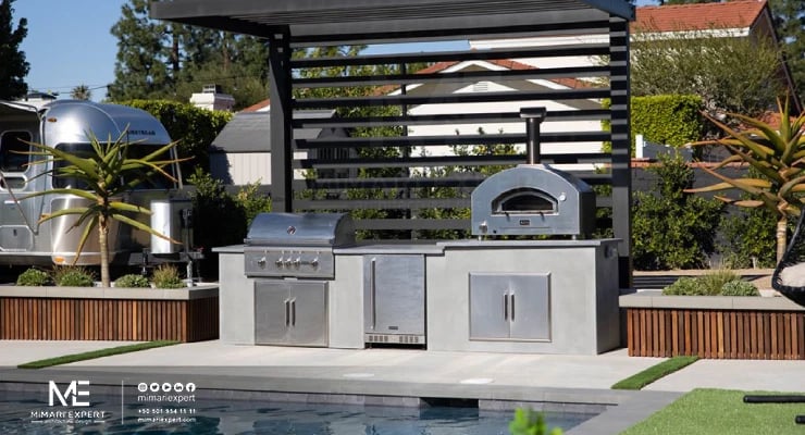 2 تصاميم المطابخ الخارجية