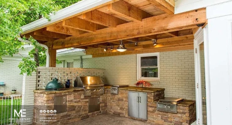 المطبخ الخارجي الريفي