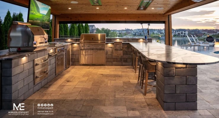 المطبخ الخارجي البسيط