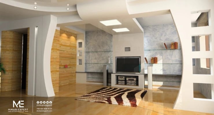 تقسيم الغرف باستخدام الجبس بورد