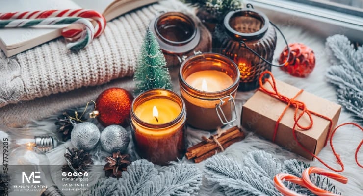 إضافة ديكورات مع شموع