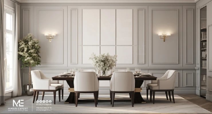 ستايلات نيو كلاسيك في التصميم الداخلي بالصور