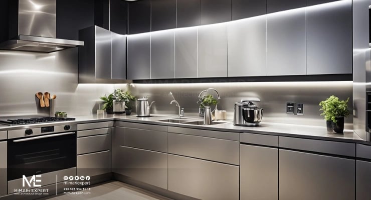 أحدث تصاميم مطابخ الألمنيوم بالصور