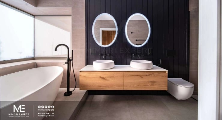 ديكورات حمامات مودرن 