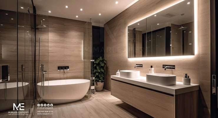 ديكورات حمامات المودرن