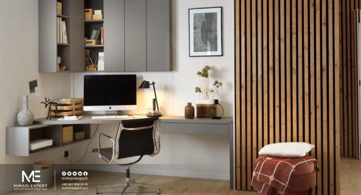 زاوية المكتب المنزلي