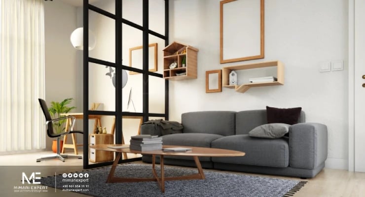 تقسيم الغرف بالفواصل الزجاجية