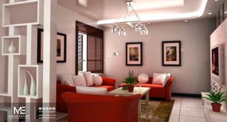 تقسيم الغرف بالجبسن بورد