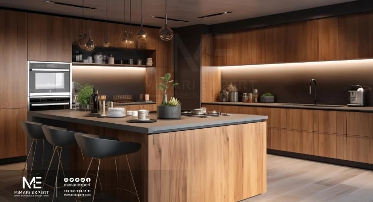 أحدث مطابخ الخشبية بالصور