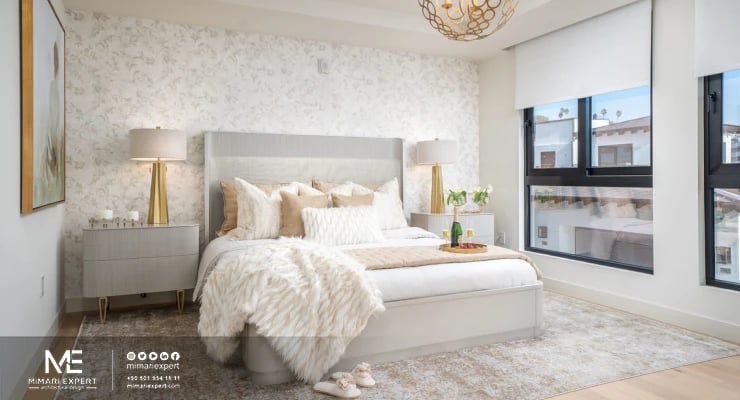 الألوان المحايدة في غرف النوم