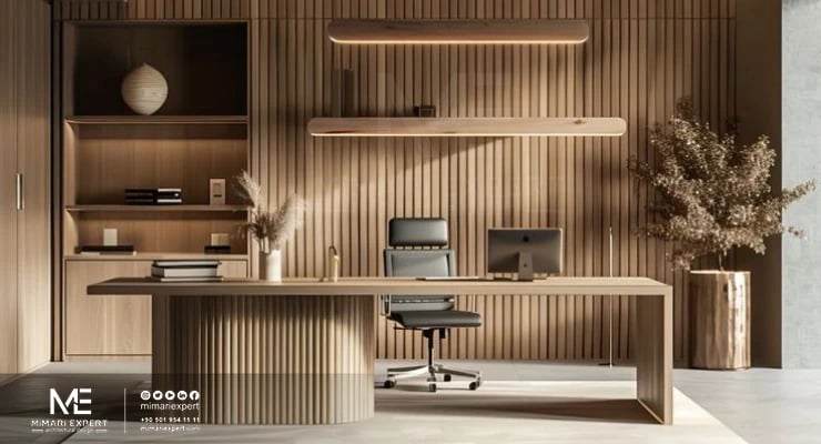 ألوان مكاتب الخشب