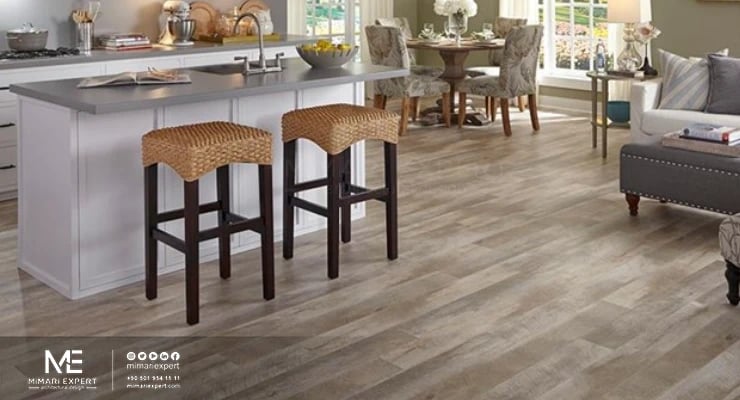 استخدام أرضيات بي في سي في المطابخ