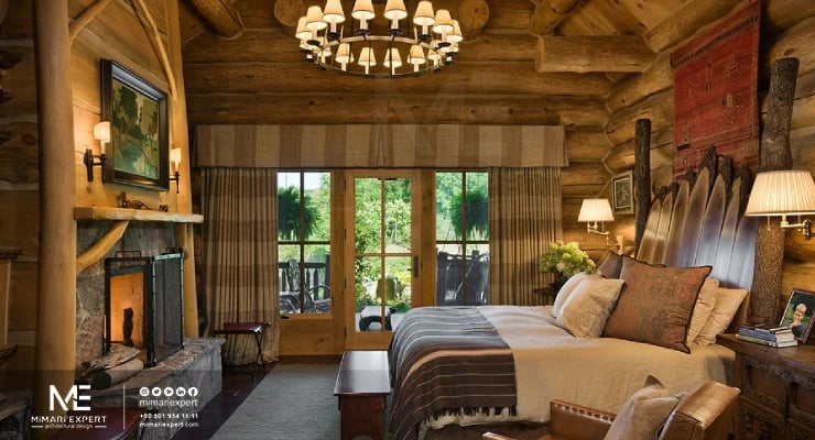 تصميم غرف النوم الريفية