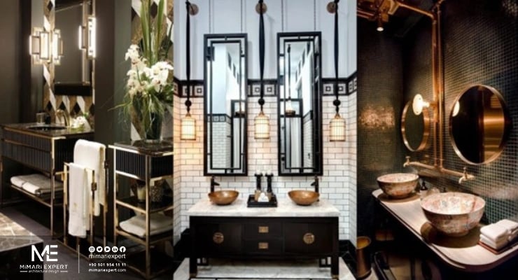 ستايل الآرت ديكو في الحمام