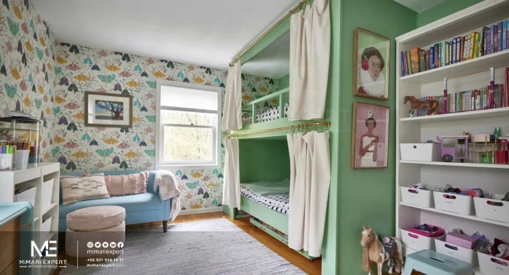 ألوان غرف الأطفال اللون الأخضر