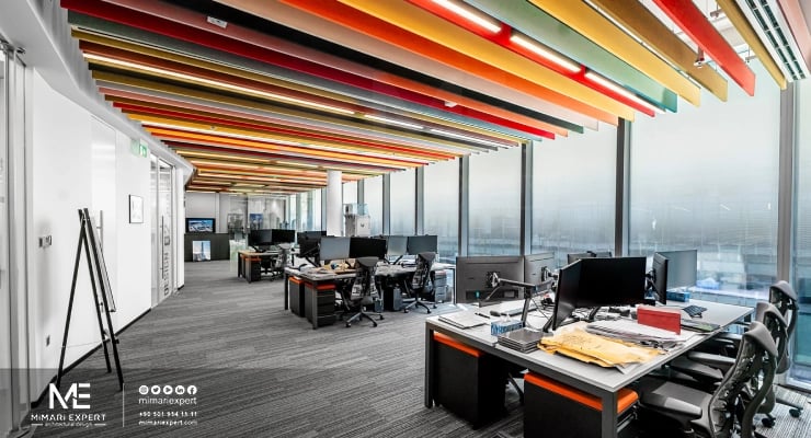 تصميم المكاتب والمساحات التجارية