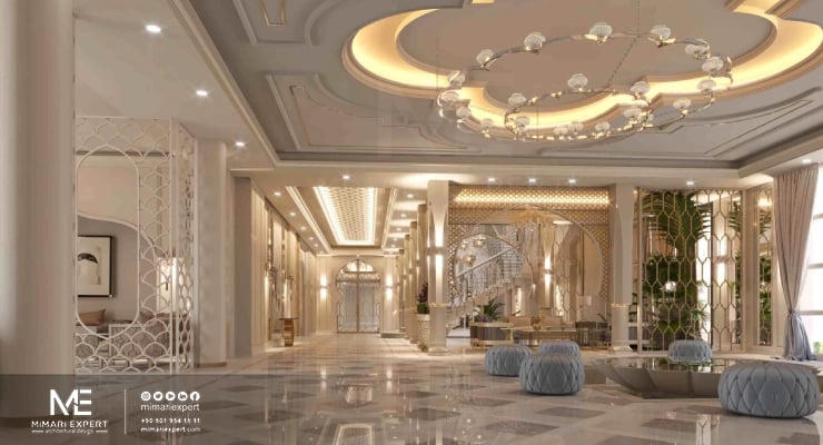 النمط الفخم والفاخر في ديكور الفلل الإماراتية