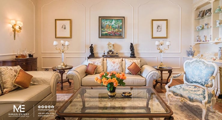 احدث تصاميم الديكور الفرنسي الكلاسيكي بالصور