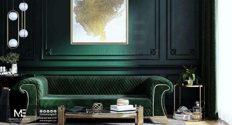 ديكورات باللون الأخضر بالصور