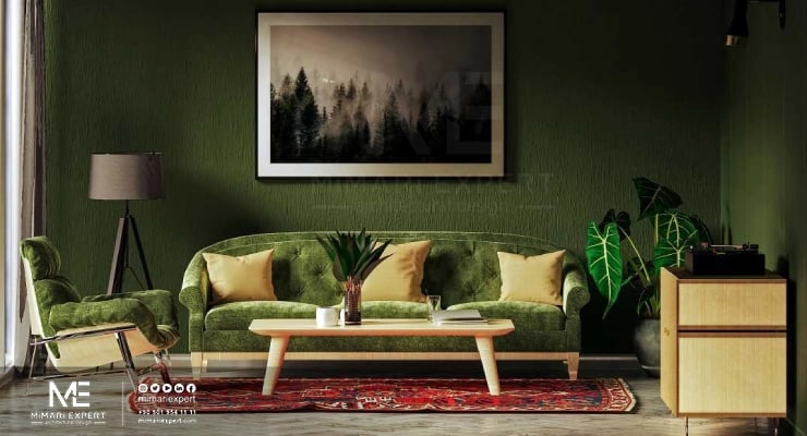 ديكورات باللون الأخض