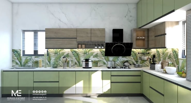 احدث تصاميم باللون الأخضر