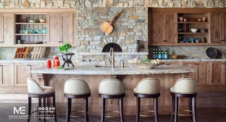 أحدث تصاميم المطابخ الريفية بالصور
