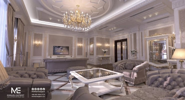أحدث غرف الجلوس كلاسيك بالصور