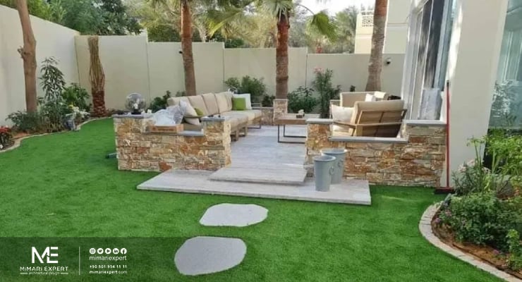 تصميم حدائق منزلية مستدامة في دبي