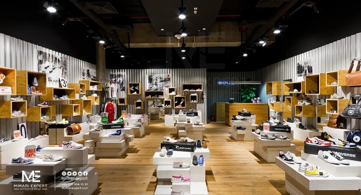 ديكورات محلات تجارية خشبية