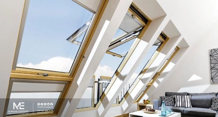 تصميم نوافذ السقف للمنازل والفلل