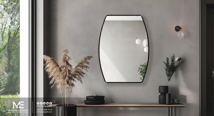 تعليق مرآة أنيقة لإخفاء العيب وإضاءة المكان