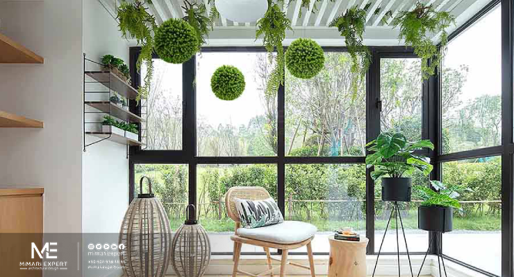 تنسيق النباتات الطبيعية أو الصناعية بطريقة منظمة