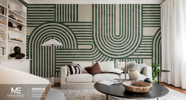 صنع جدار بارز باستخدام ورق جدران أو ملصقات زخرفية