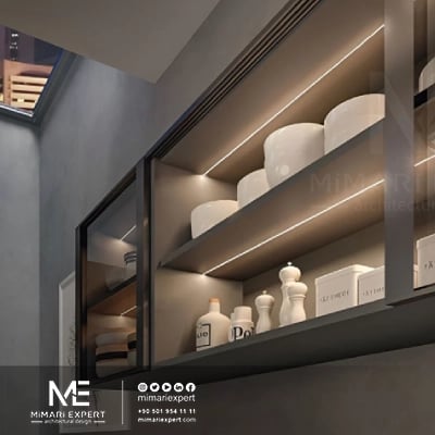 تنسيق رفوف الجدران