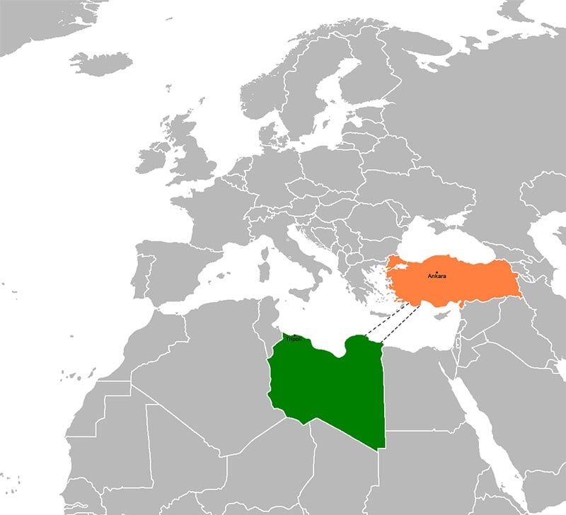 Transport maritime de la Turquie vers la Libye