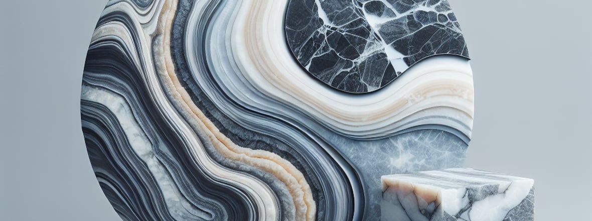 Marbelized limestone