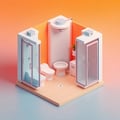 غرف / كبائن الاستحمام